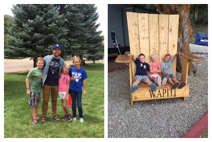 Britni Harris' children enjoying Camp Valor.