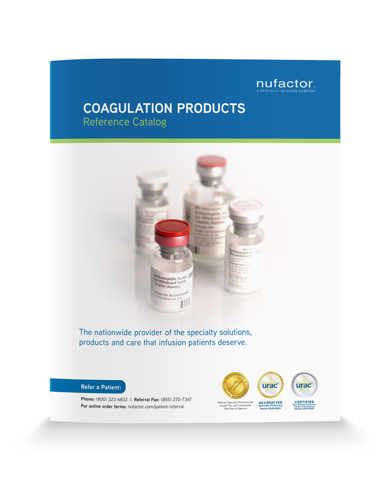 Nufactor Coagulation Products Reference Catalog